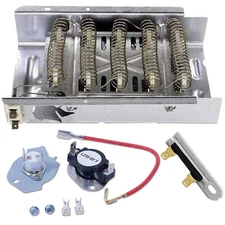 Electric Heating Element 5400 W 240 V Thermostat Kit Compatible Whirlpool Dryer