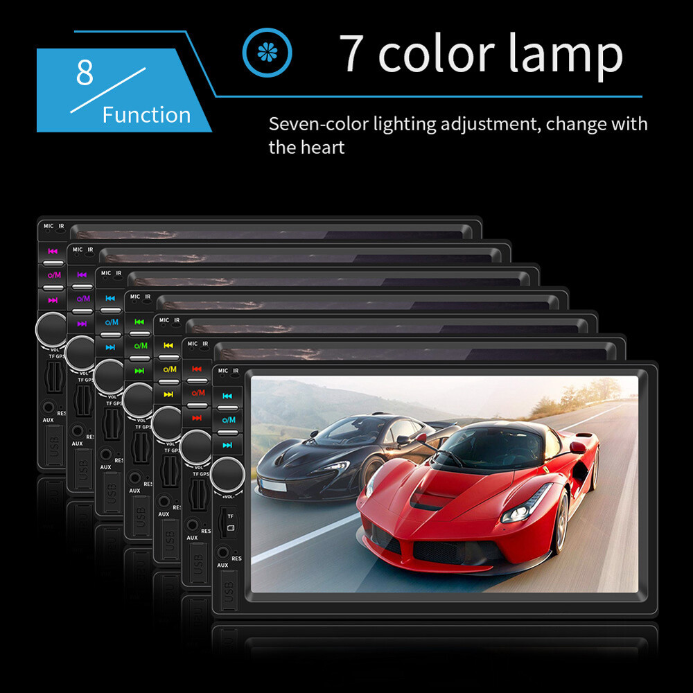 Image 10 - 7&amp;#034; Double 2DIN Car MP5 Player Bluetooth Touch Screen Stereo Radio USB AUX Camera