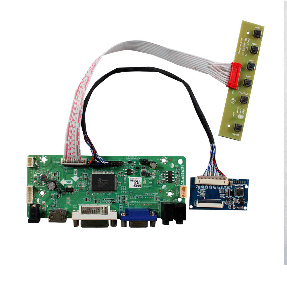 HD DVI VGA LVds Board for 8"" 40Pin 1024x768 HJ080NA-01E EJ080NA-04C LCD Screen