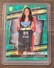 2024 Panini The National VIP Kamilla Cardoso Green Sparkle Prizm Rookie RC #/99