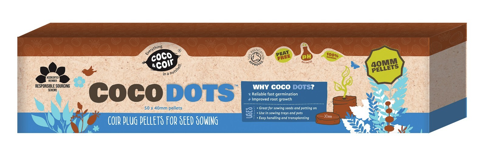 Seed Starter Pellets 40mm x 50 - Propagation and Germination Pellets