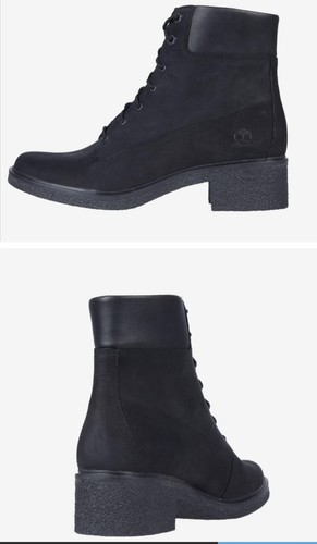 Timberland BRINDA BOOTS Women's Leather TB 0A1 JXI 001 Black NUBUCK SZ 9.5 M NIB - Picture 8 of 9