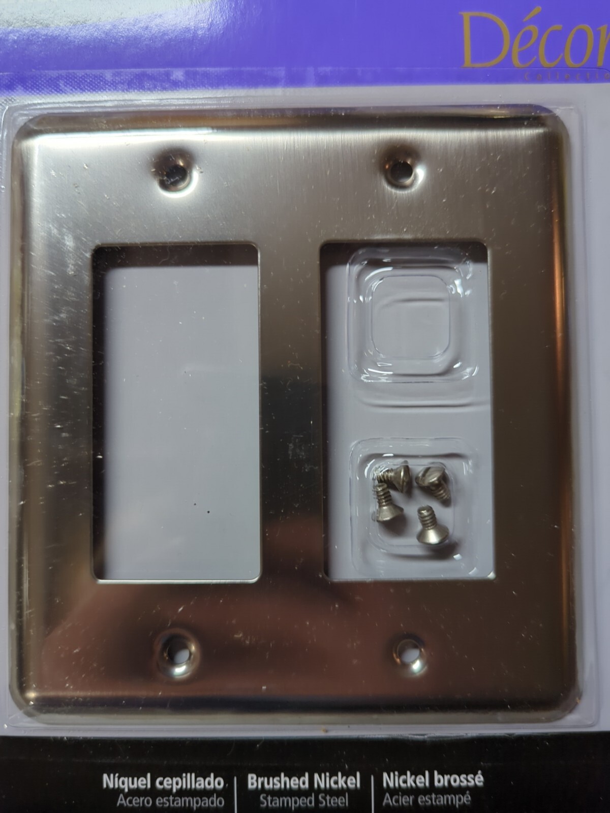 Amerelle Switchplate 2RRPW Devon Brushed Nickel New