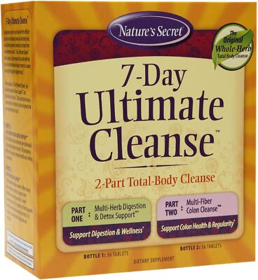 Nature's Secret 7 Day Ultimate Cleanse-Natural Rejuvenation - 72 Tablets