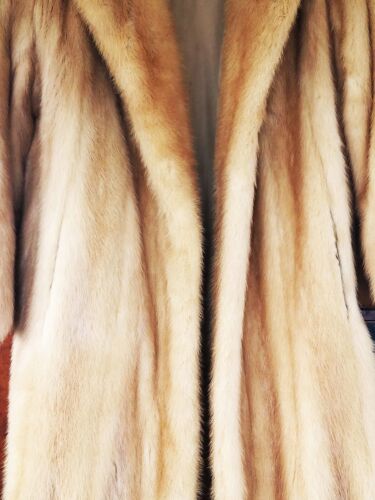 Full Length Blond Mink Coat Vintage Canadian Fur Company Ladies Elegant EMBA - Picture 6 of 11