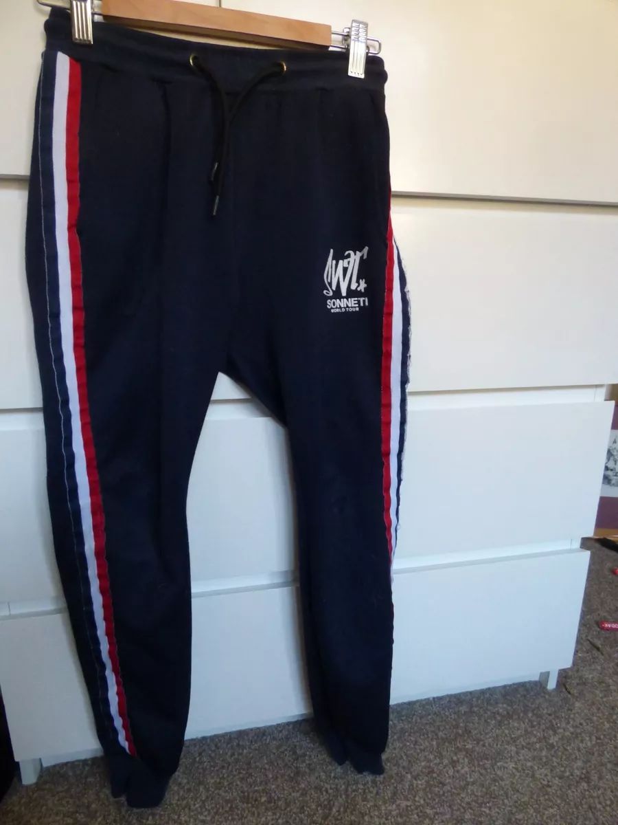 Sonneti World Tour 51 Boys Navy Tracksuit Jogging Bottoms Age 12 13 Years FAULTY