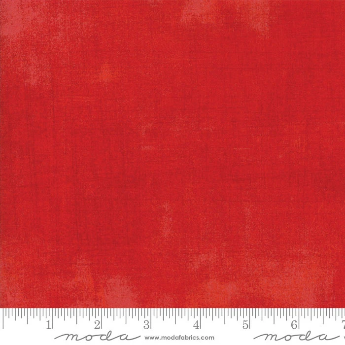 BERRY MERRY Scarlet Red GRUNGE 30150 365 BASIC GREY Moda QUILT FABRIC - Image 3 of 3