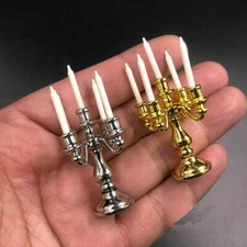1/6 Scale Metal Candle Holders Model for 12" Action Figure Scene Accessories