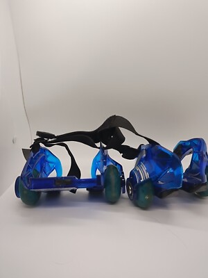 Razor Turbo Jetts Heel Wheels DLX Blue with Lighted Wheels Adjustable Width