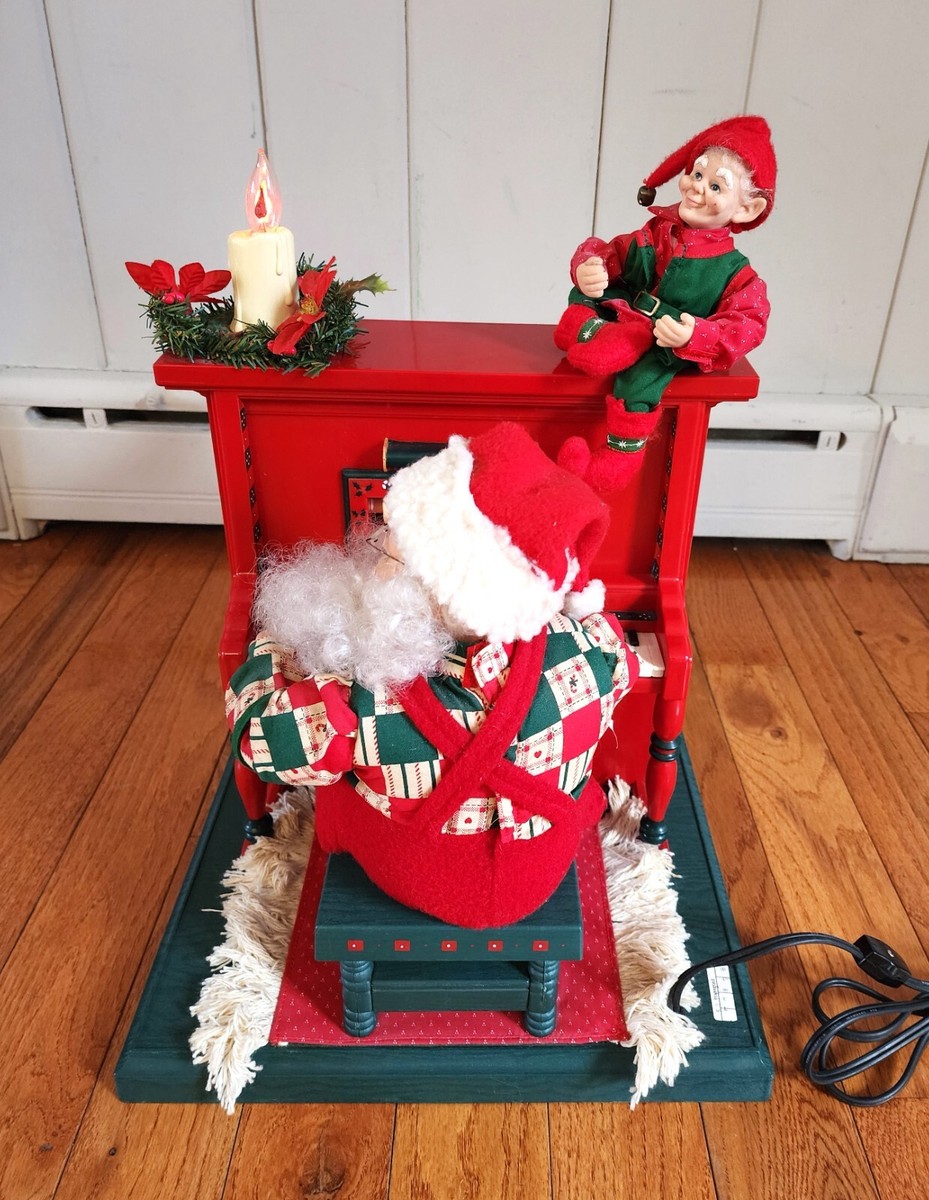 1993 HOLIDAY CREATION ANIMATED SING-ALONG SANTA CLAUS PLAYS PIANO