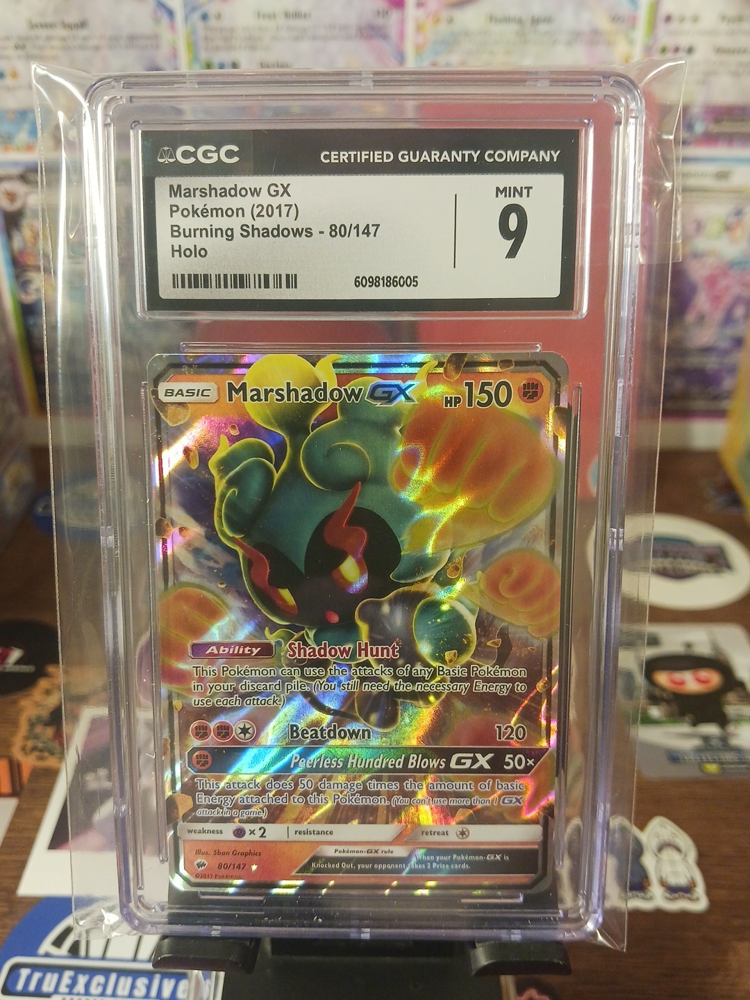 Marshadow GX Pokemon 2017 Burning Shadows 80/147 Holo CGC 9