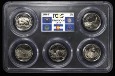 Set of 5 2006-S NV NE CO ND SD Statehood Proof Quarters PCGS PR69 DCAM