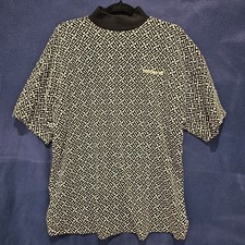 Adidas Women's M AOP Tee Black White Graphic Print Short Sleeve Logo Shirt
