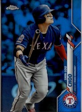 2020 Topps Chrome Shin-Soo Choo Blue Refractor /150 Rangers #177