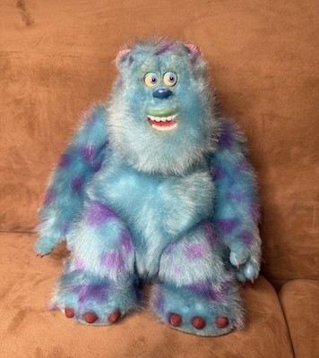 Retired 2005 Monsters Inc Talking Animated 15  Sully Plush! Disney Thinkway RARE