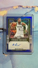 2023-24 Panini Optic Contenders - Malik Beasley, Bucks Perennial Auto Blue /75