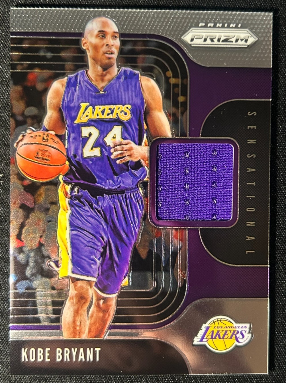2019-20 Panini Prizm Sensational Swatches Relic Jersey KOBE BRYANT #SS-KBR Laker