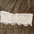 NWOT 2017 Victorias Secret Ivory Lace Underwire Strapless Bralette Size XL — photo 1