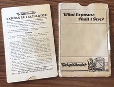 Voightlander Exposure Calculator