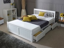 Solid Pine 5ft Captains Bed - Kingsize - Choice Of Colour - 6 Storage Drawers