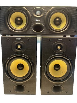 Matching Pair of Bowers & Wilkins B&W DM601 Speakers + B&W CC6 S2 Center Channel