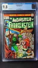 Frankenstein #3 CGC 9.8! WHITE PAGES!(Marvel Comics May 1973)
