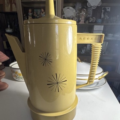 Regal Poly Perk Yellow Mid-Century Modern Coffee Percolator 650W Model