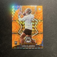 2022 Panini Mosaic Chris Oladokun Rookie Reactive Orange Prizm #365