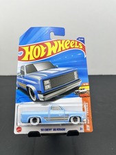 Hot Wheels 2025 Mainline HW Hot Trucks '83 Chevy Silverado Light Blue 157
