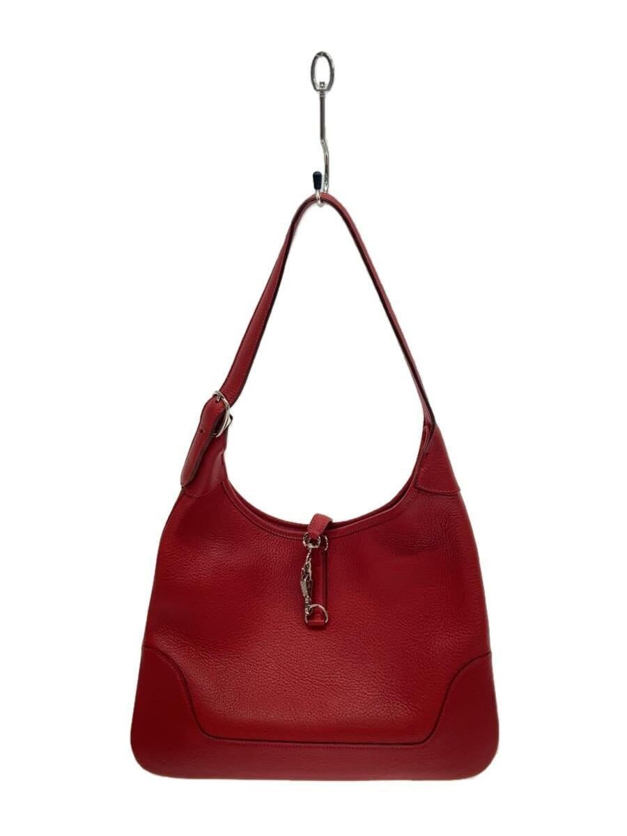 HERMES Leather Red Plain Trim 31 TRIM31 Other Bags Pre-Owned