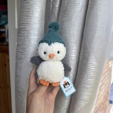 Jellycat Wee Winter Teal Penguin Retired