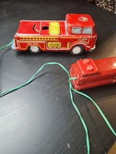 1950s 60s MARX TOYS JAPAN FIRE ENGINE Not Working 