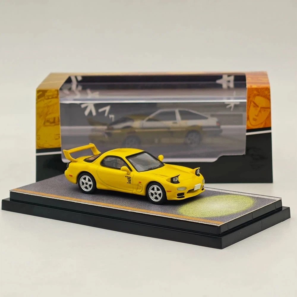 Hobby Japan 1/64 Mazda RX-7 FD3S Red Suns INITIAL D w/Figure