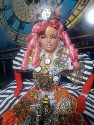 Barbie Sammler Sammlung Muse Delia Puppe Steampunk Eiche Repaint 