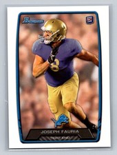 2013 Bowman #184 Joseph Fauria RC Detroit Lions