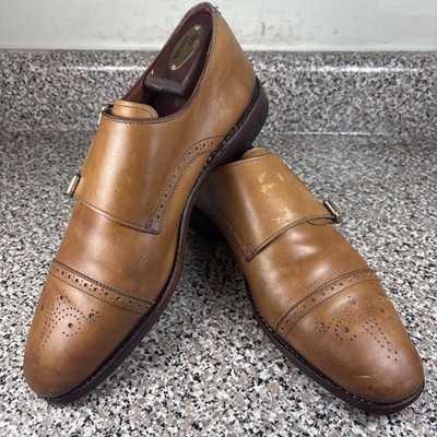 Allen Edmonds ''St. John's'' 2926 Walnut Leather Double Monk Strap Men's 11D VGUC
