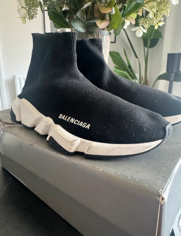 Balenciaga Speed Sock Runner Black/White EU 41 UK 7 | With Box | RRP £565 image 3