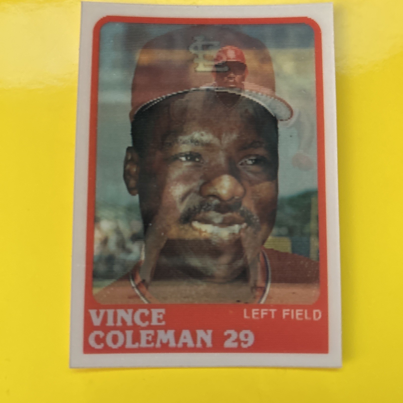 🐶 1988 Sportflics Vince Coleman #67 St Louis Cardinals