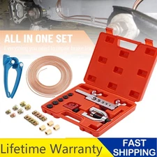 25 ft 3/16 Copper Coated Brake Line Single Double Flaring Tool with Tube Bender