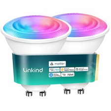 Matter GU10 Smart Light Bulbs, 40W 470LM Color Changing Light Bulbs, Compatib...