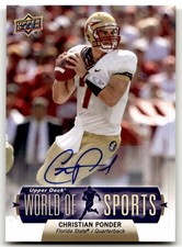 2011 Upper Deck World of Sports Christian Ponder Autographs #104 Auto