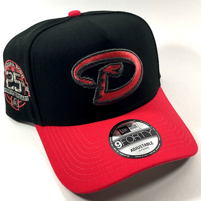 New Era AZ Diamondbacks Exclusive Black Hot Lava 9FORTY A-Frame Snapback Hat Cap