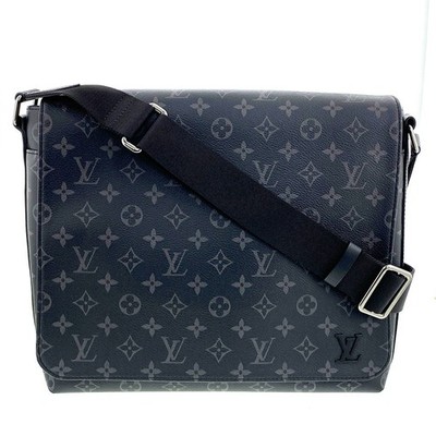 Louis Vuitton District NM MM Shoulder Bag M44001 Monogram Eclipse Black r50_0610