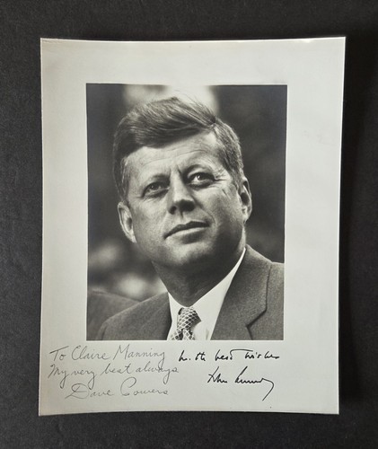 David Powers signed John F. Kennedy photo - Special Assistant to JFK - rare! - Picture 1 of 4