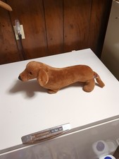 DOUGLAS CUDDLE TOYS VTG RARE HTF plush retired Dachshund Hound Brown