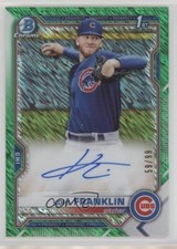 2021 Bowman Green Shimmer Refractor 59/99 Kohl Franklin #CPA-KF Auto 3hd