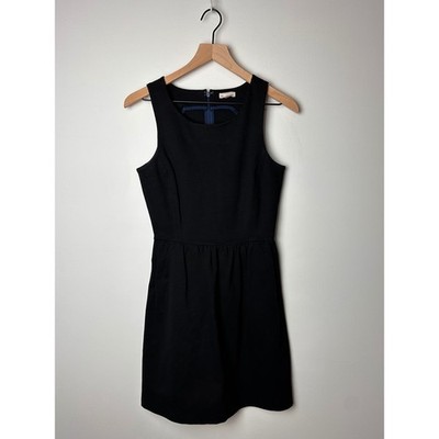 Gap Designed & Crafted Black Sleeveless Fit and Flare Knit Dress XS
