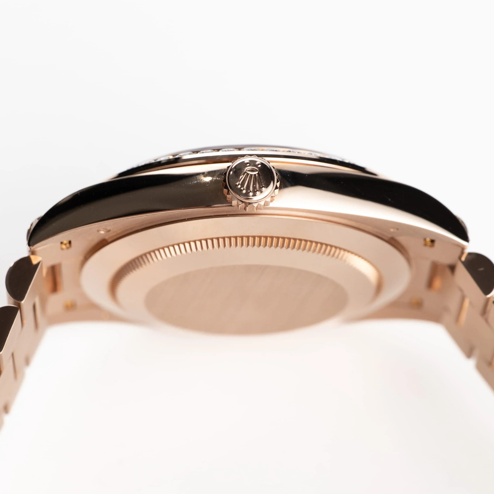 Rolex Day-Date 40 228345RBR Rose Gold Olive Green Roman Numerals Dial Diamond image 10