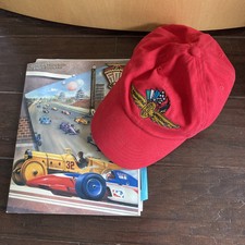 Vintage 1997 Indy 500 Hat and Official Program with Time sheets