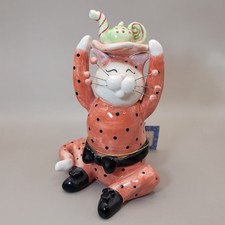 Amy Lacombe WhimsiClay Willitts Cat Tea 6" Miss Silly Millie 2003 86030
